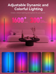 OIYN primer plano de la tira LED mostrando la tecnología RGBICW y colores nítidos