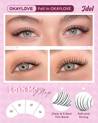 OKAYLOVE racimos 9–16mm dispuestos para elección de longitudes