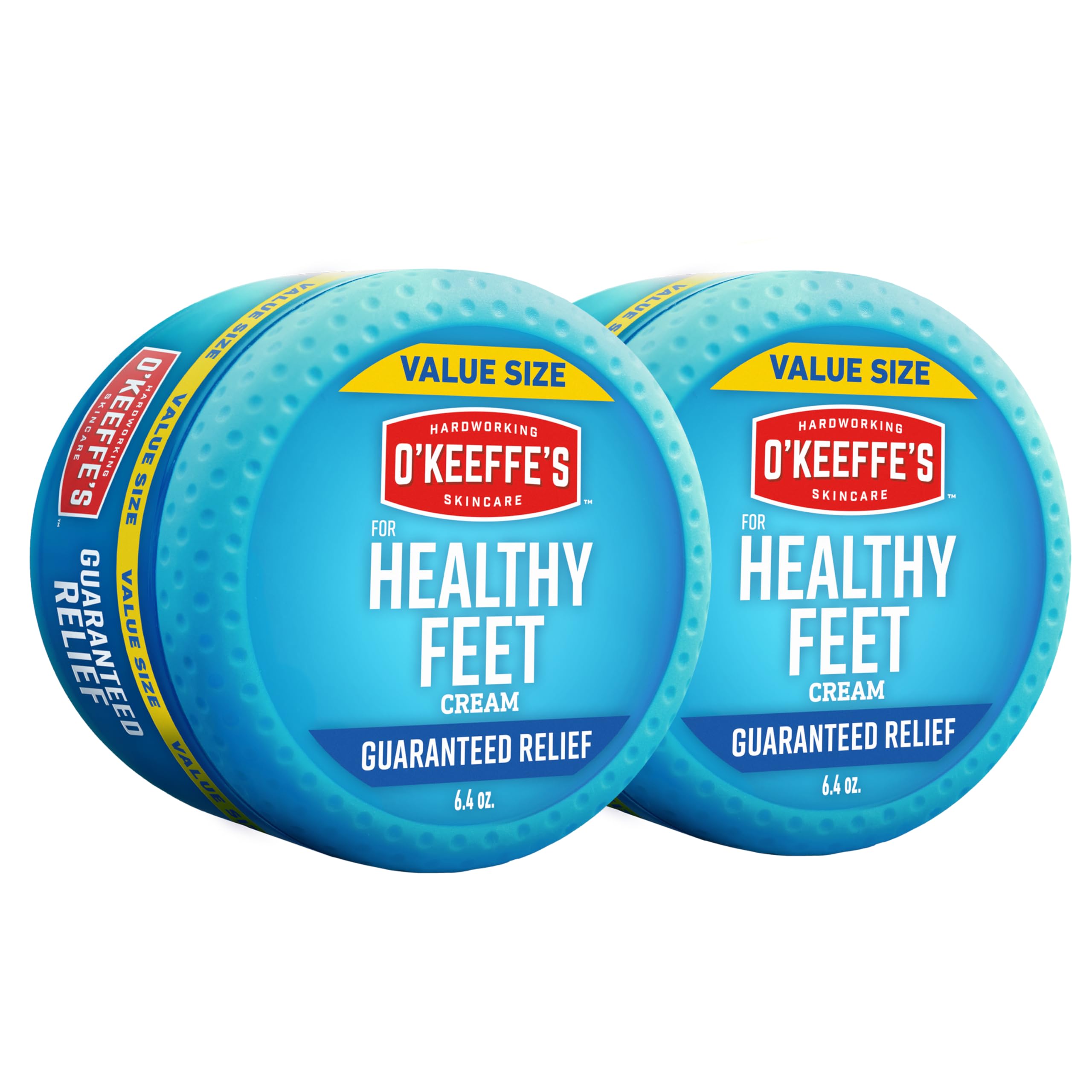 O'Keeffe's frasco frontal mostrando la etiqueta y tamaño de 6.4 oz, hidratación concentrada