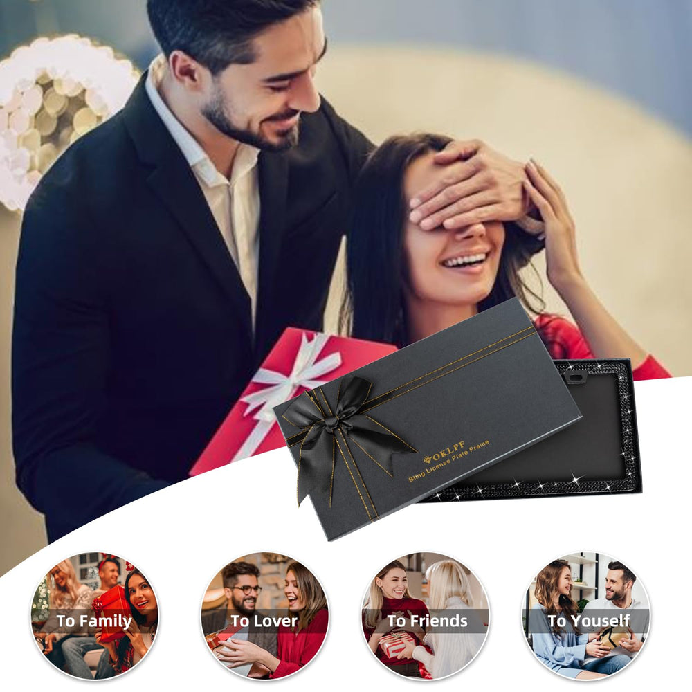OKLPF caja de regalo con purpurina perfecta para obsequio y presentación premium