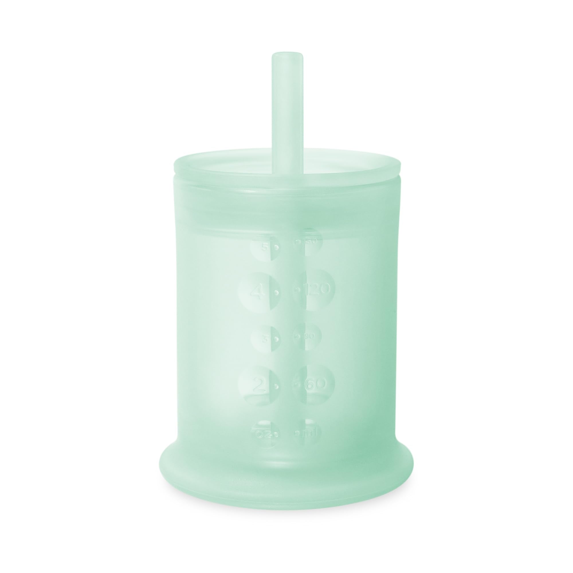Olababy vaso frontal mint mostrando forma ergonómica y estabilidad