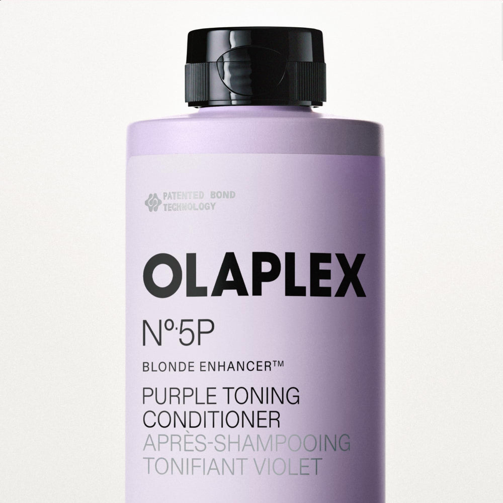 Olaplex Nº.5P etiqueta con ingredientes clave para reparar el cabello