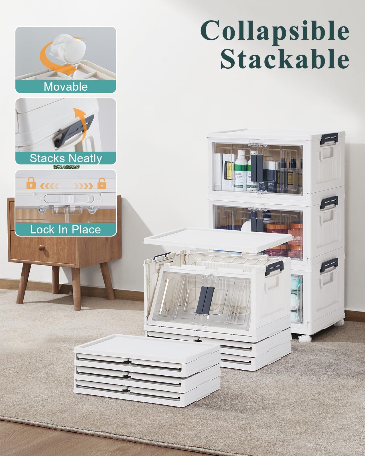 OlarHike ruedas giratorias que permiten mover cajas llenas fácilmente
