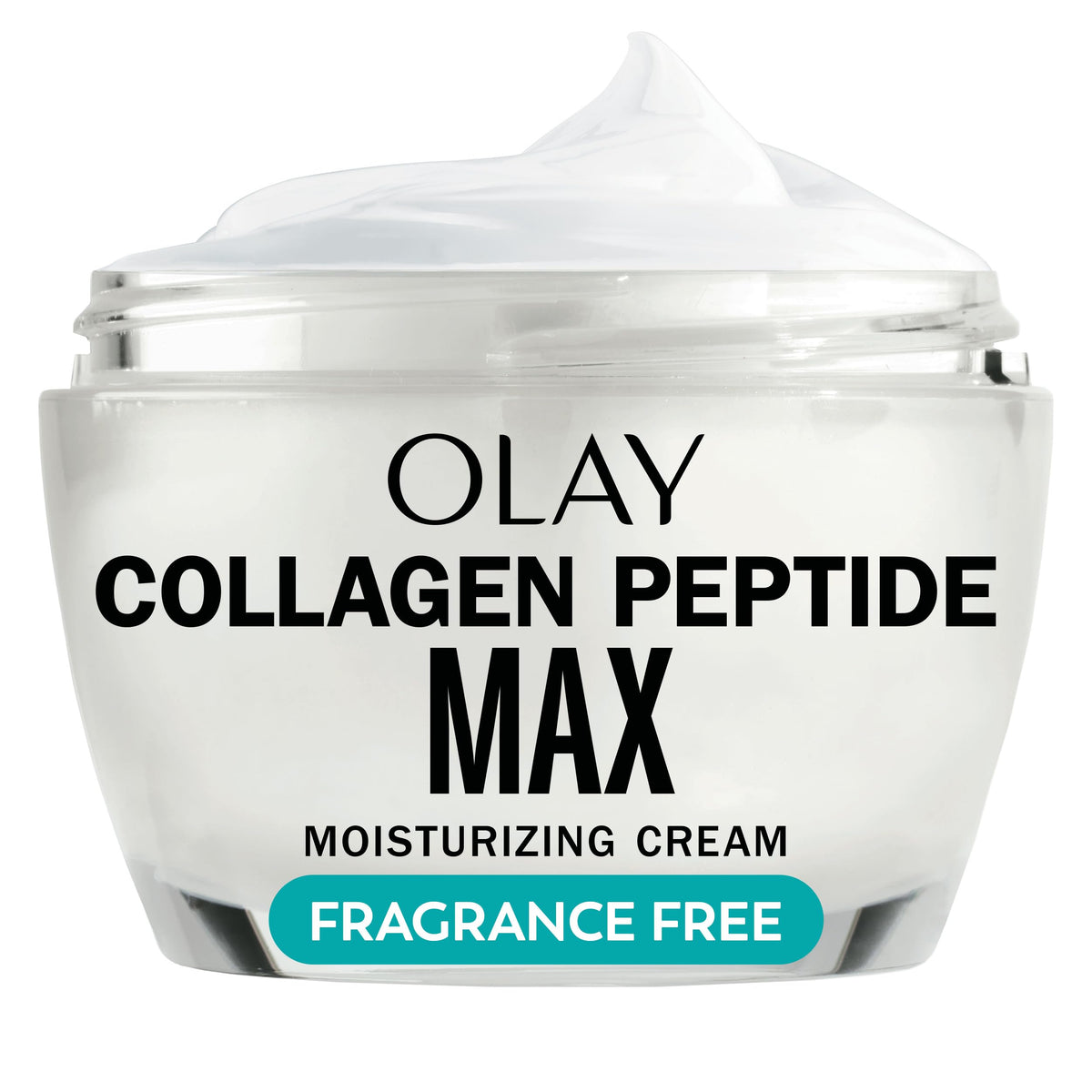 Olay envase frontal de Collagen Peptide 24 MAX mostrando volumen y diseño