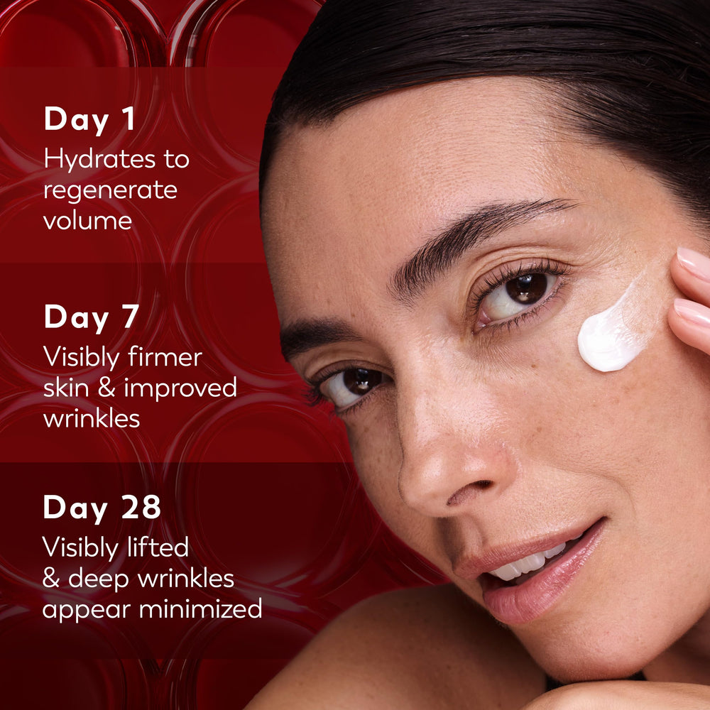 Olay crema manipulada con mano evidencia aplicación sencilla y tacto no pegajoso