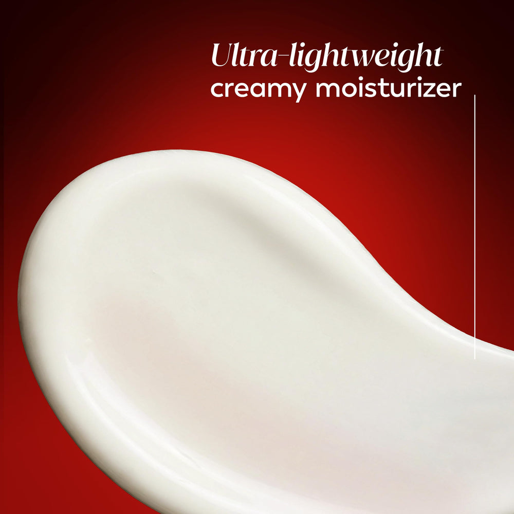 Olay etiqueta con ingredientes clave como péptidos y niacinamida