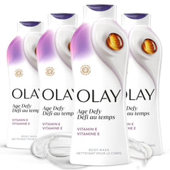 Olay frasco frontal mostrando diseño y tamaño, hidratación confiable