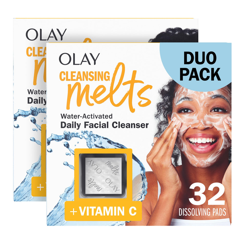 Olay empaque frontal en tamaño de viaje mostrando conveniencia