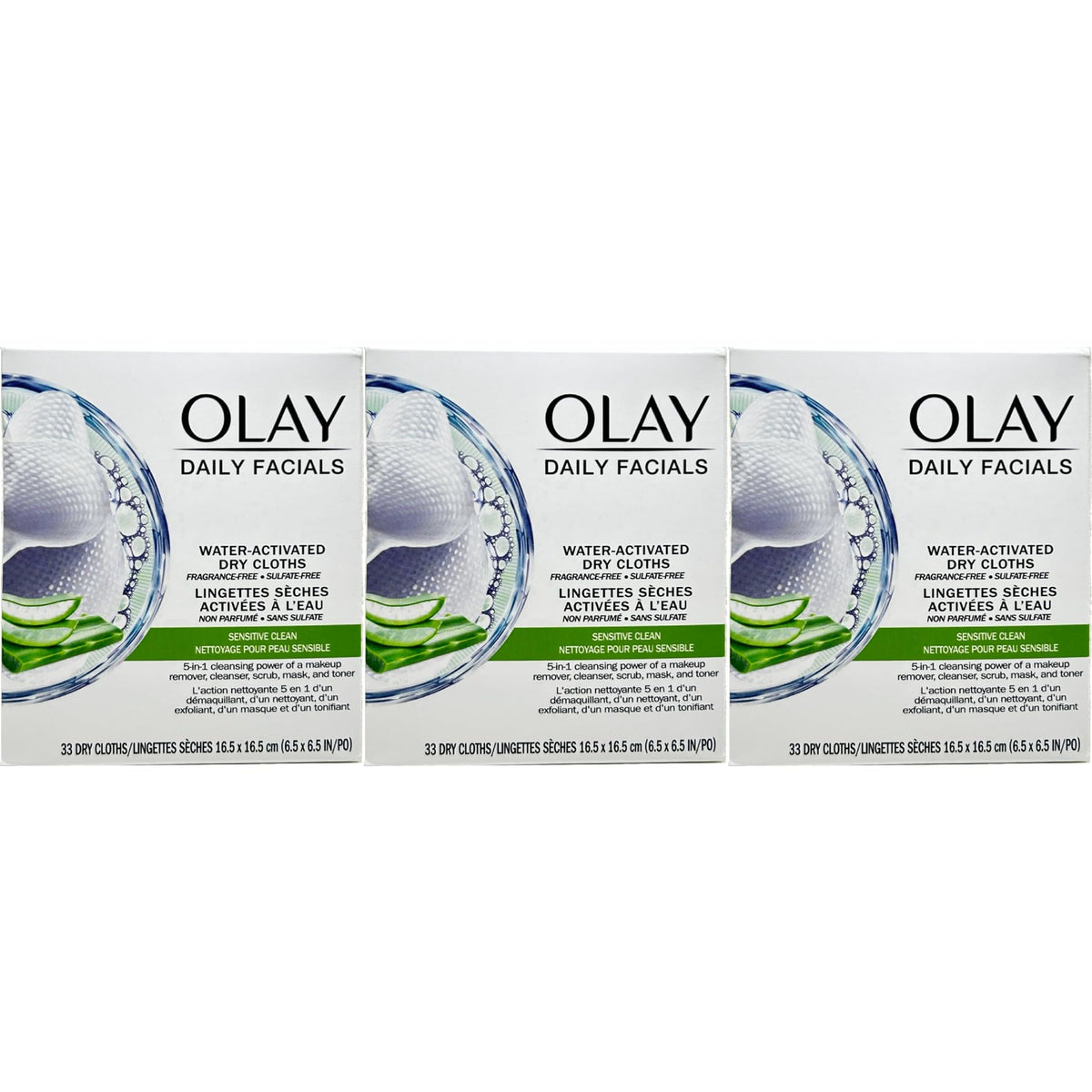 Olay presentación pack 3 que facilita limpieza completa y portable