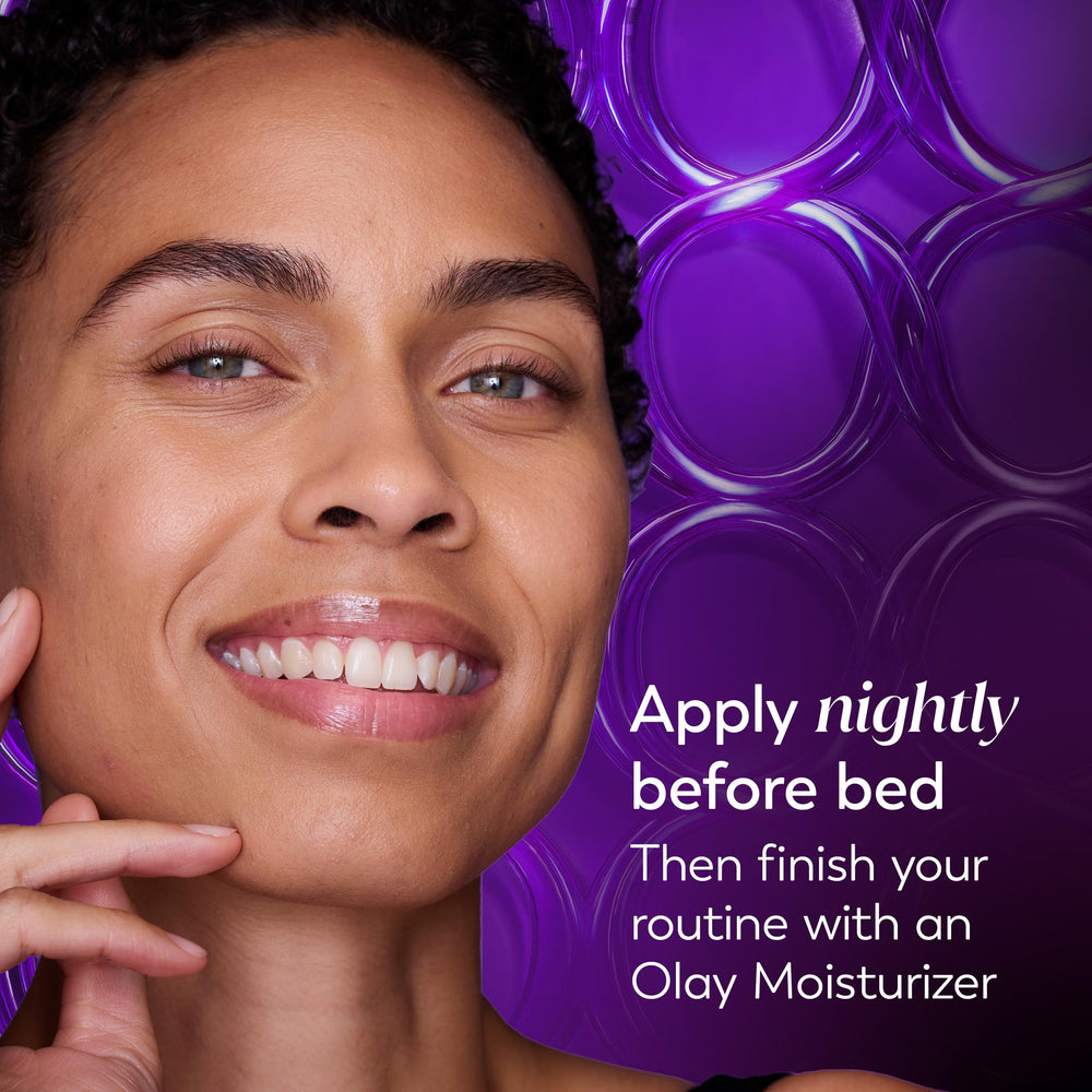 Olay producto en ambiente lifestyle transmitiendo confianza y piel más tersa