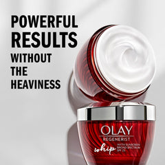 Olay textura cremosa que se transforma en líquido para rápida absorción