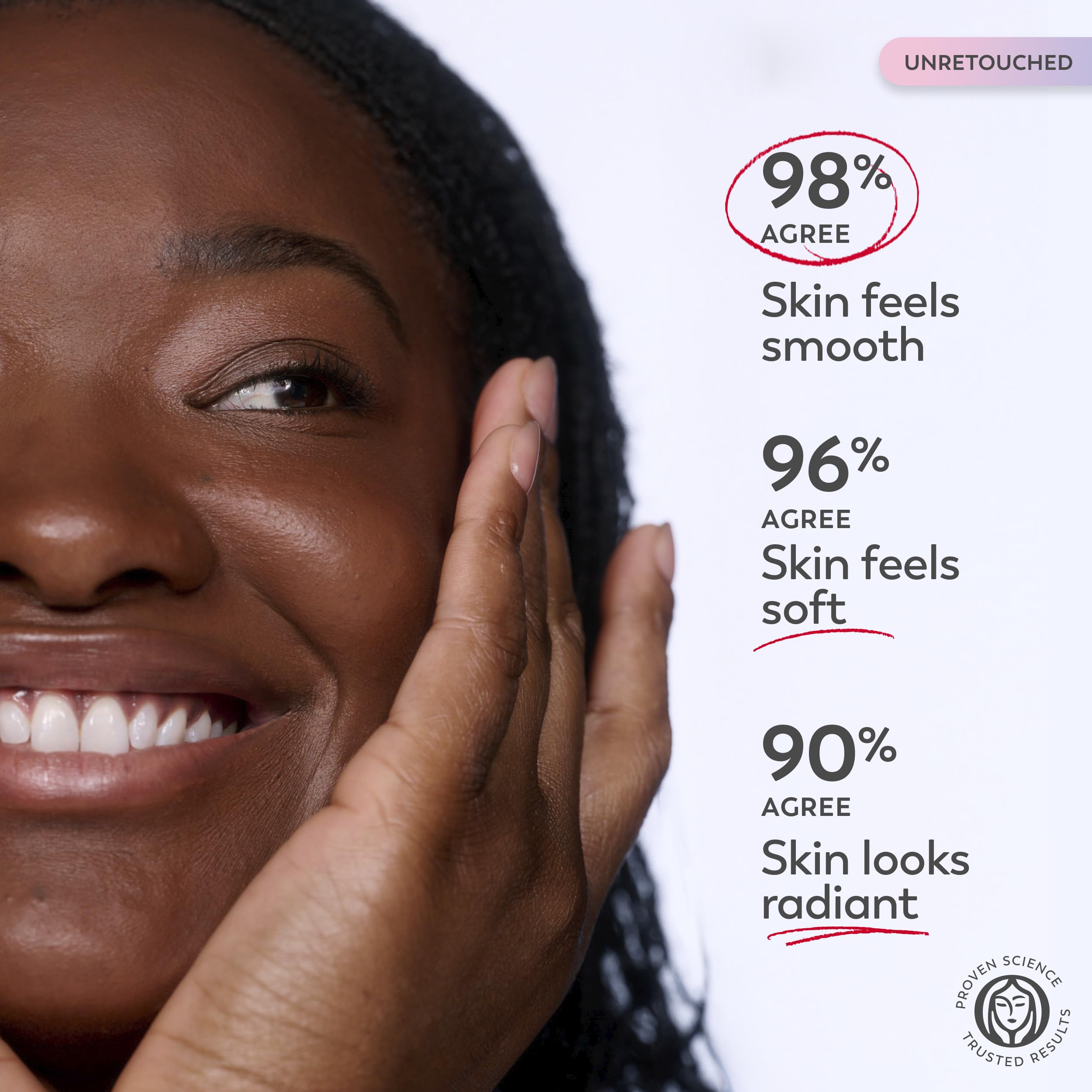 Olay comparación de tamaño 1.7 oz para llevar y viajar