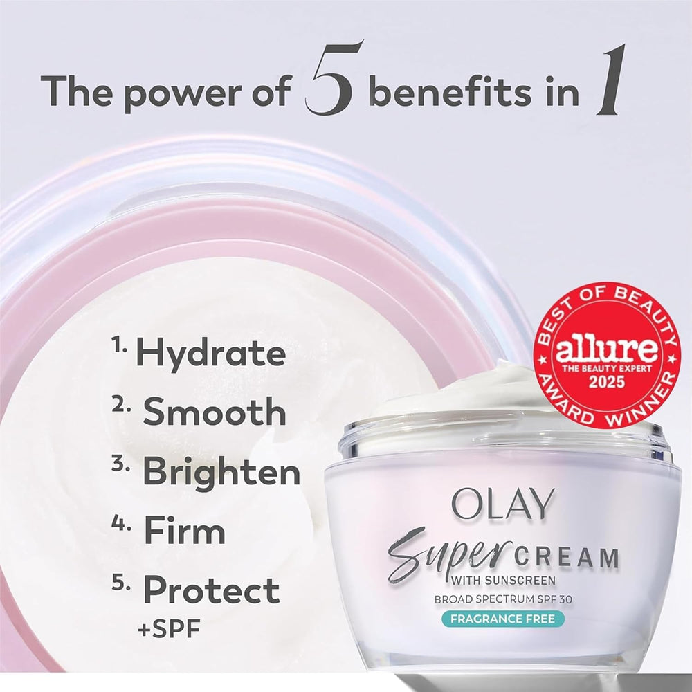 Olay textura de la crema ligera que hidrata sin sensación grasa