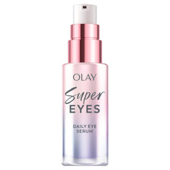 Olay frasco de vidrio frontal con dosificador que indica calidad y dosificación precisa