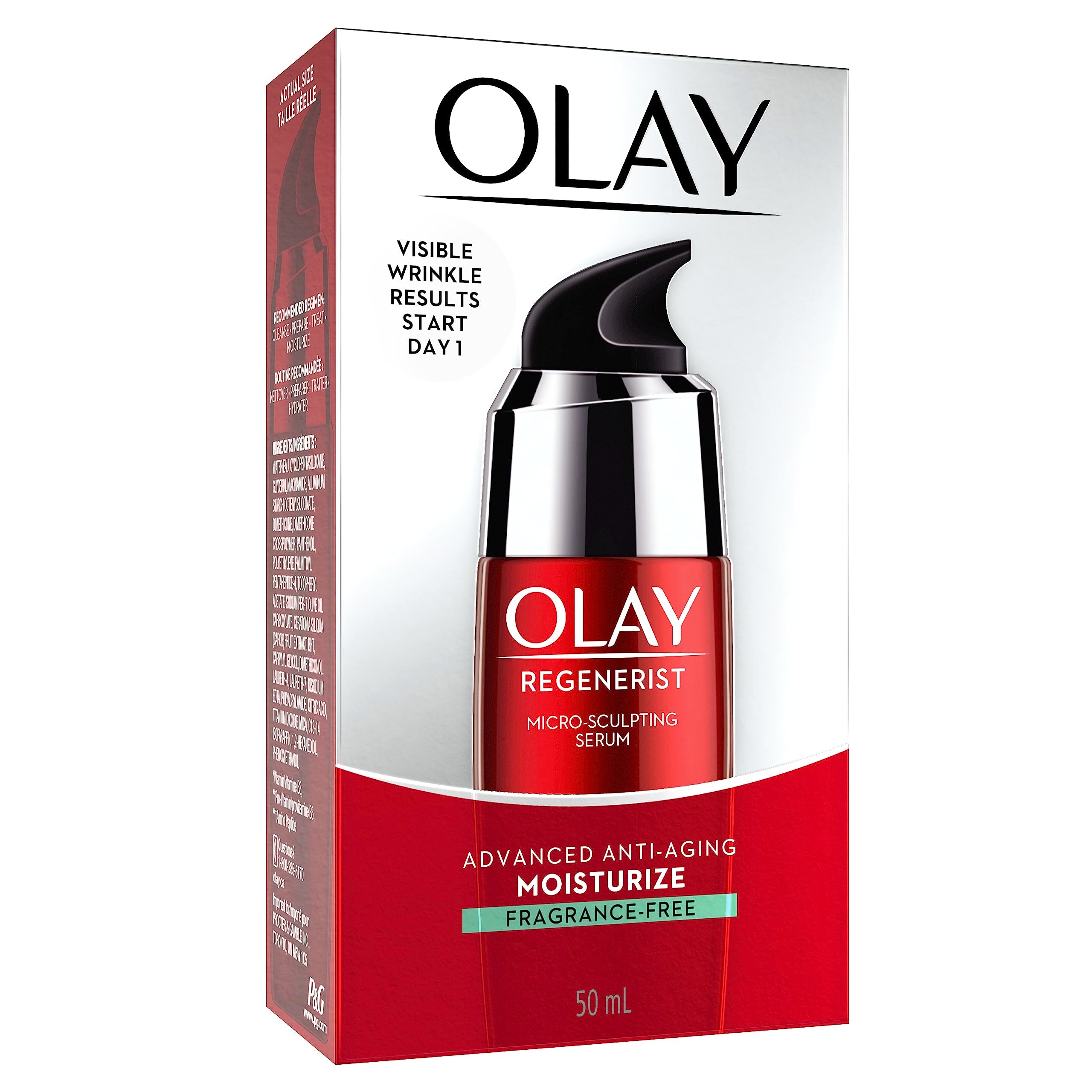 Olay textura en gotas que revela absorción rápida y sensación ligera