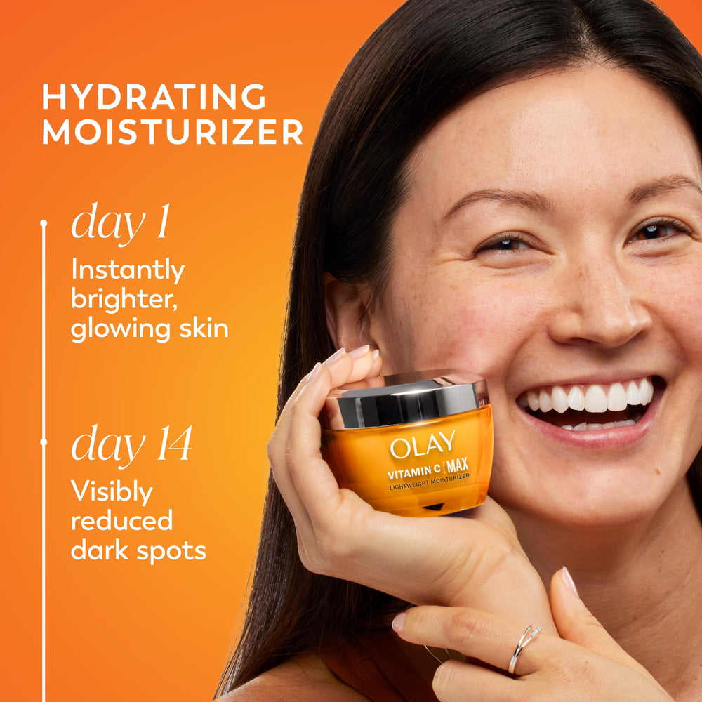 Olay textura gel crema en primer plano, hidratación ligera visible