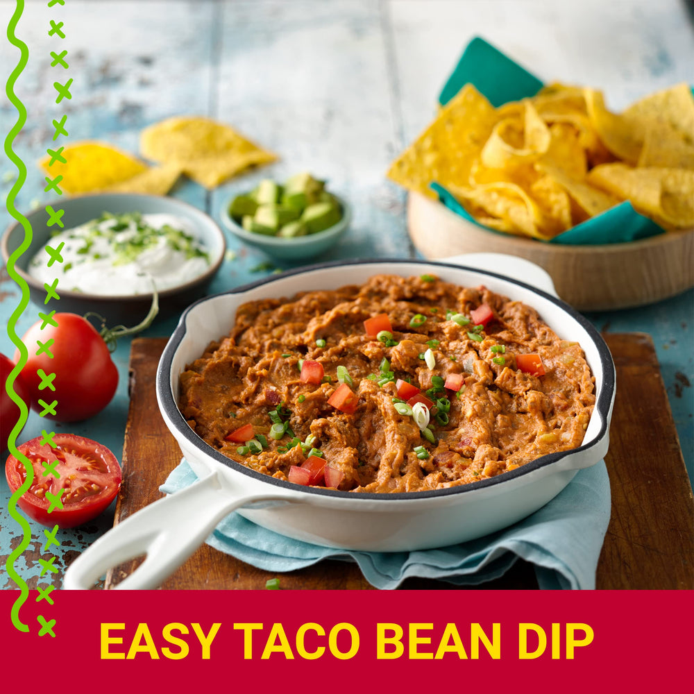 Old El Paso etiqueta con ingredientes y la ventaja de especias reales