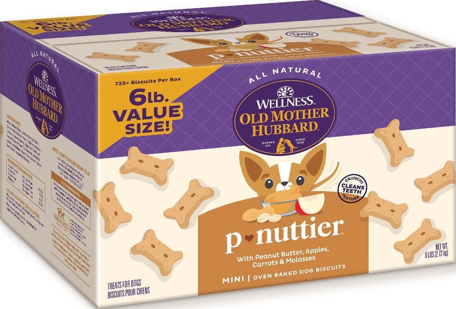 Old Mother Hubbard caja frontal que muestra presentación grande y ahorro