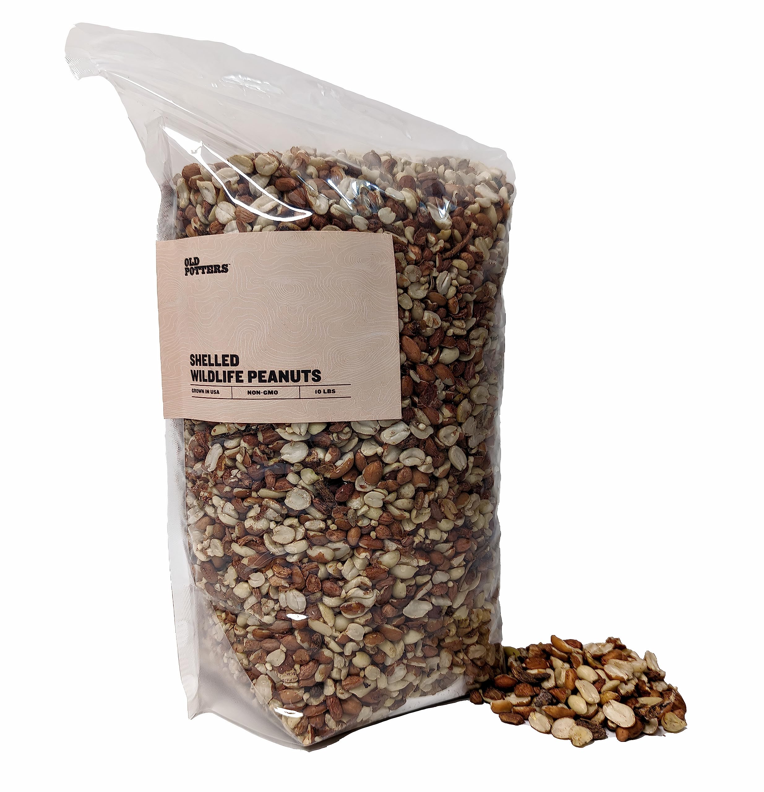 Old Potters peanuts stored in airtight container, illustrates freshness preservation