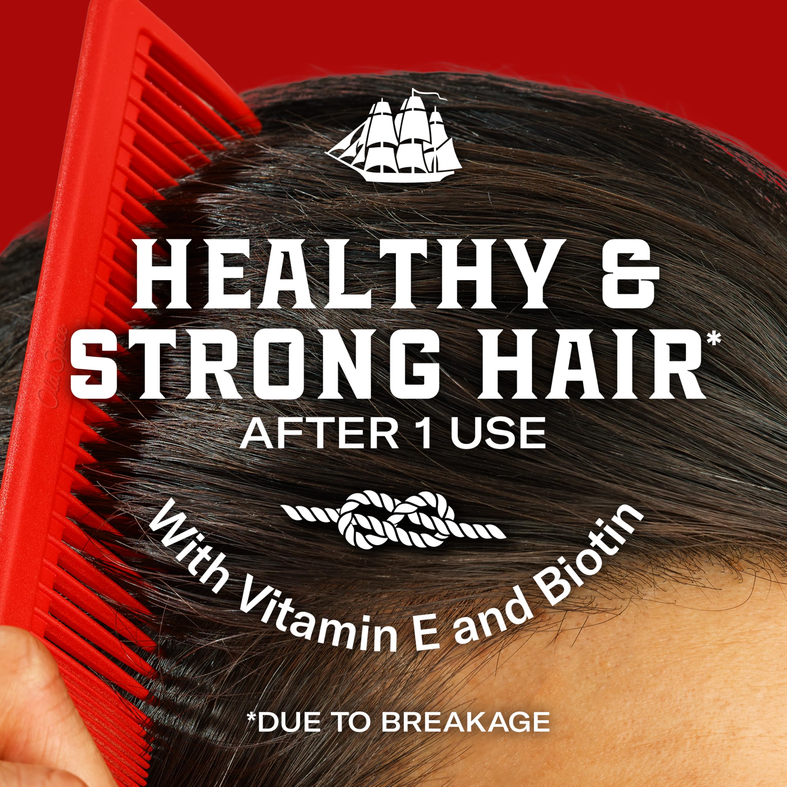 Old Spice pomada aplicada en manos mostrando fácil distribución y control