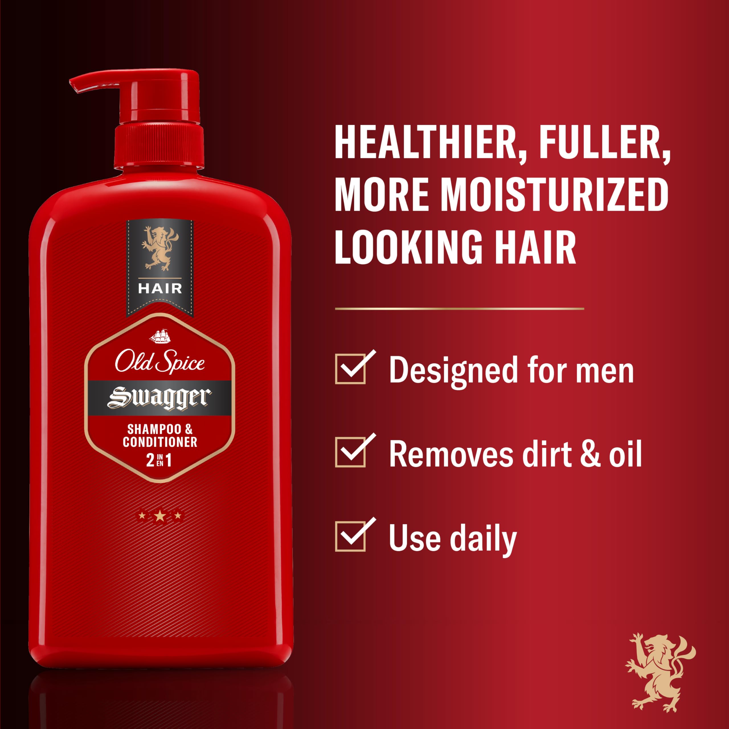 Old Spice etiqueta con ingredientes y beneficio de limpieza rápida