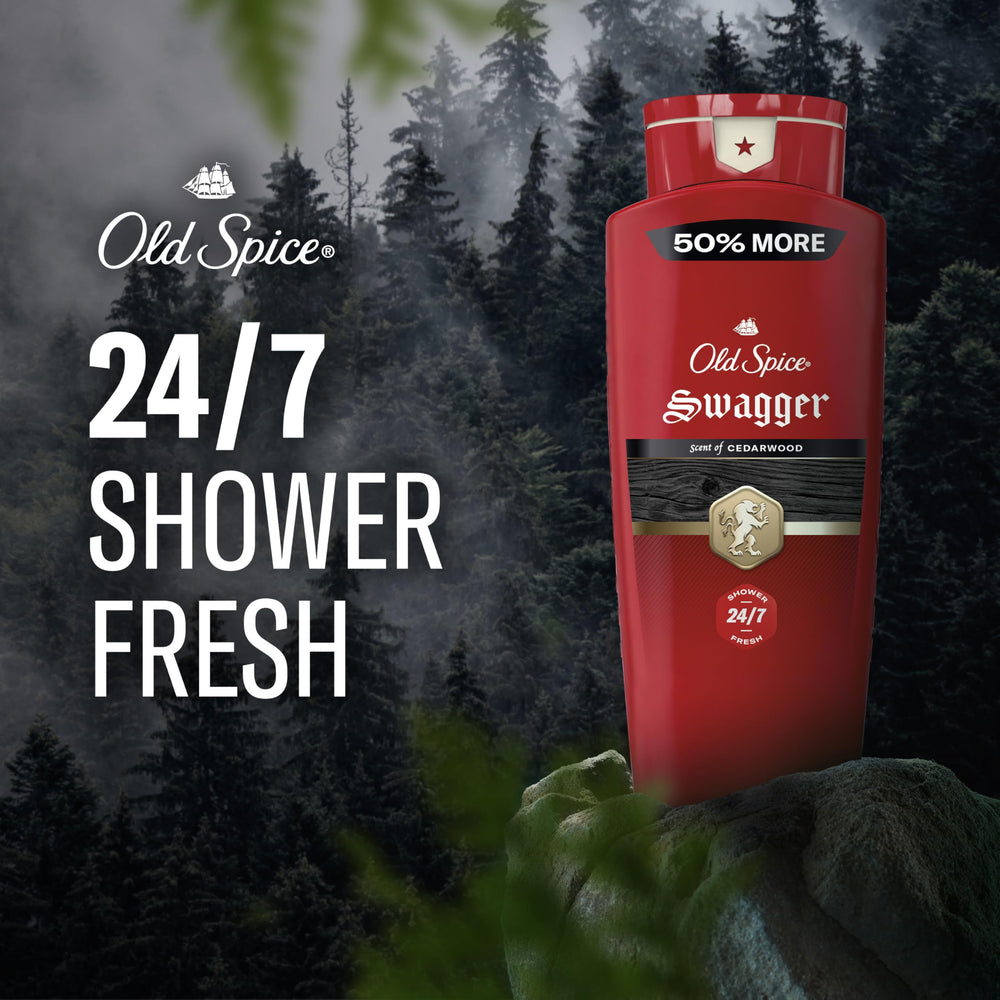 Old Spice dosificador abierto listo para aplicar con control de producto