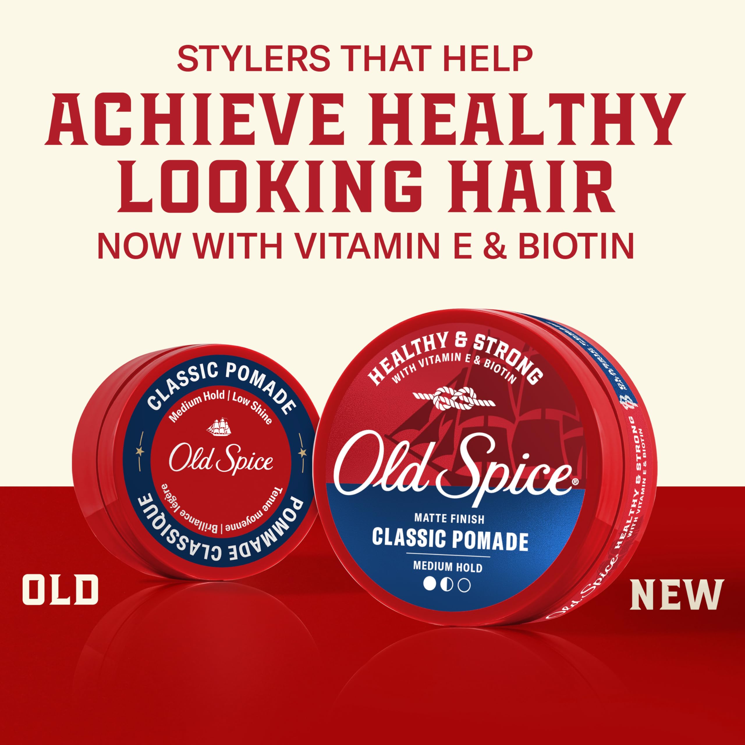 Old Spice textura cremosa en primer plano que facilita aplicación y estilizado