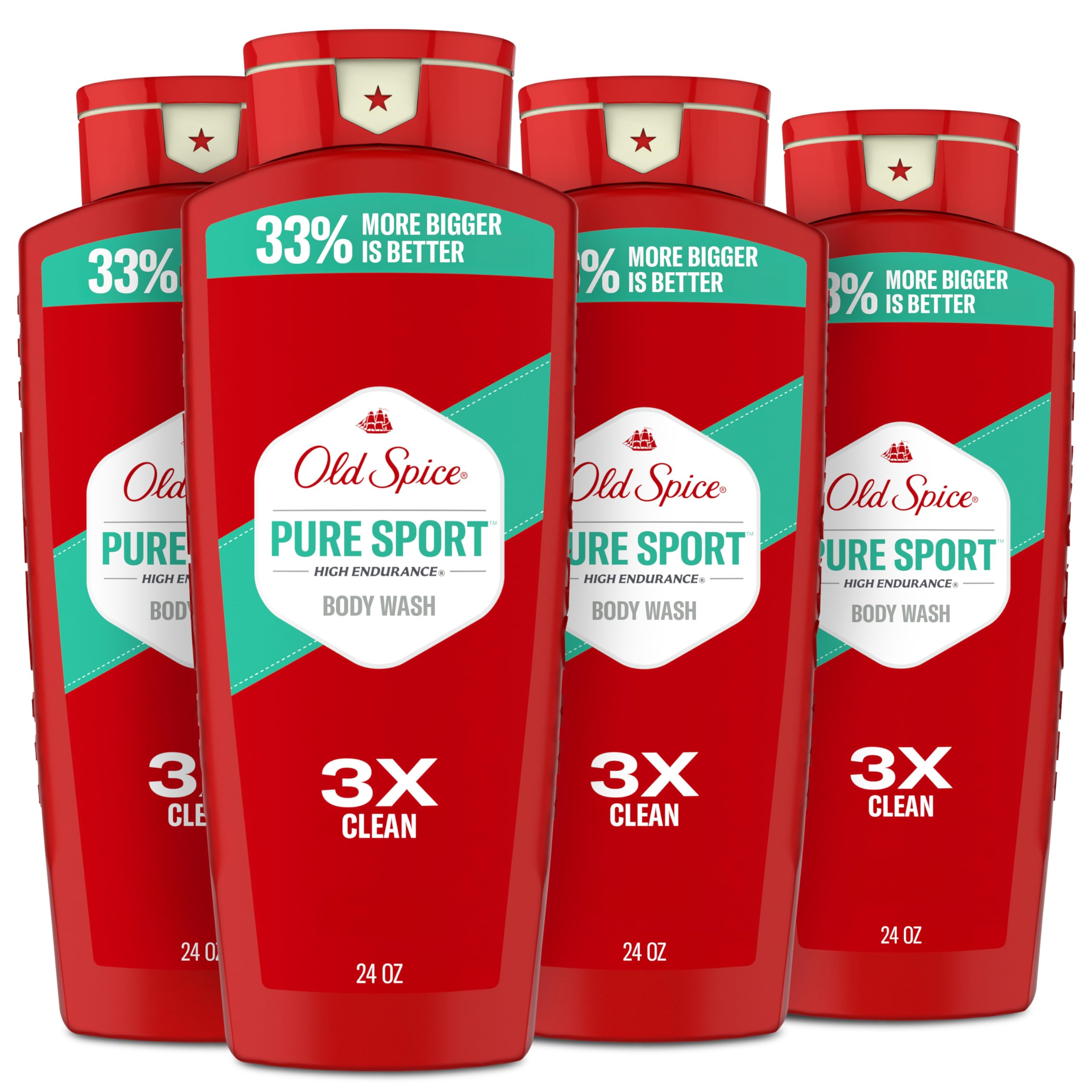 Old Spice envase frontal High Endurance mostrando tamaño y diseño