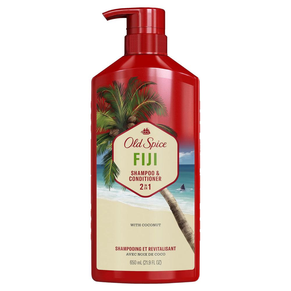 Old Spice cabello húmedo mostrando efecto acondicionador y brillo