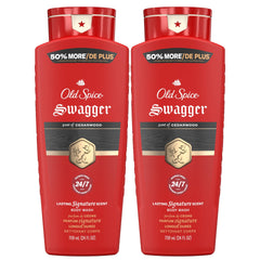 Old Spice frontal del envase Swagger cedro, presentación visible y llamativa