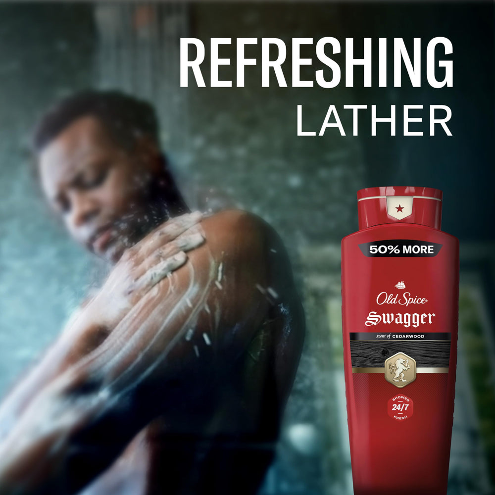 Old Spice pack de dos 24 oz comparado con una botella común, gran rendimiento