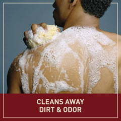 Old Spice Swagger barra en uso en la ducha demostrando limpieza y frescura instantánea