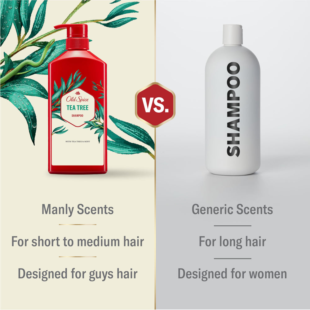 Old Spice espuma cremosa en mano mostrando limpieza efectiva y enjuague fácil