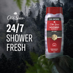 Old Spice textura del gel 2 en 1 mostrando espuma hidratante rápida