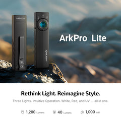 OLIGHT ArkPro Lite flat profile highlighting slim design and pocket comfort benefit