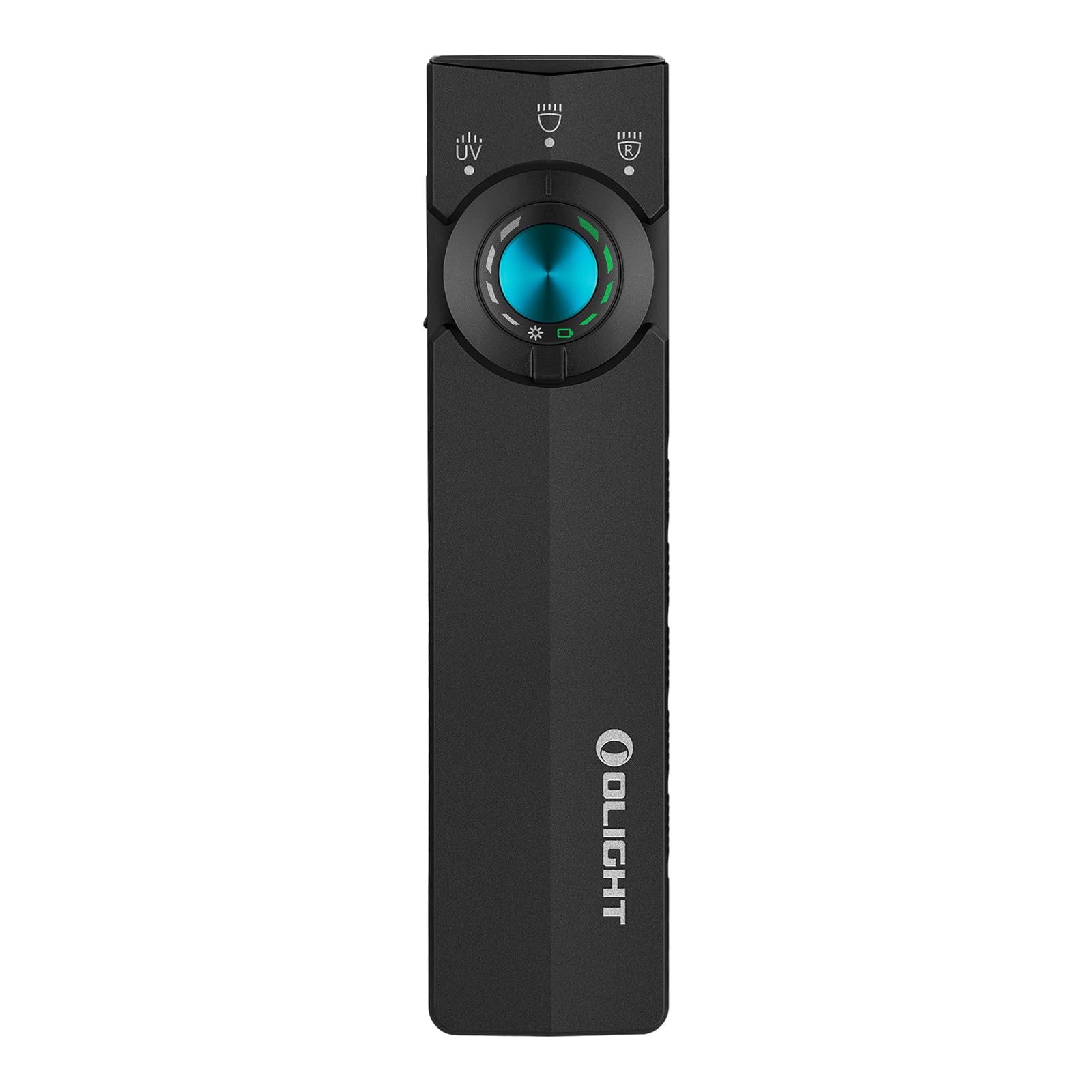 OLIGHT ArkPro Lite front view showing compact black body and lens, ideal portability
