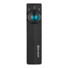 OLIGHT ArkPro Lite front view showing compact black body and lens, ideal portability