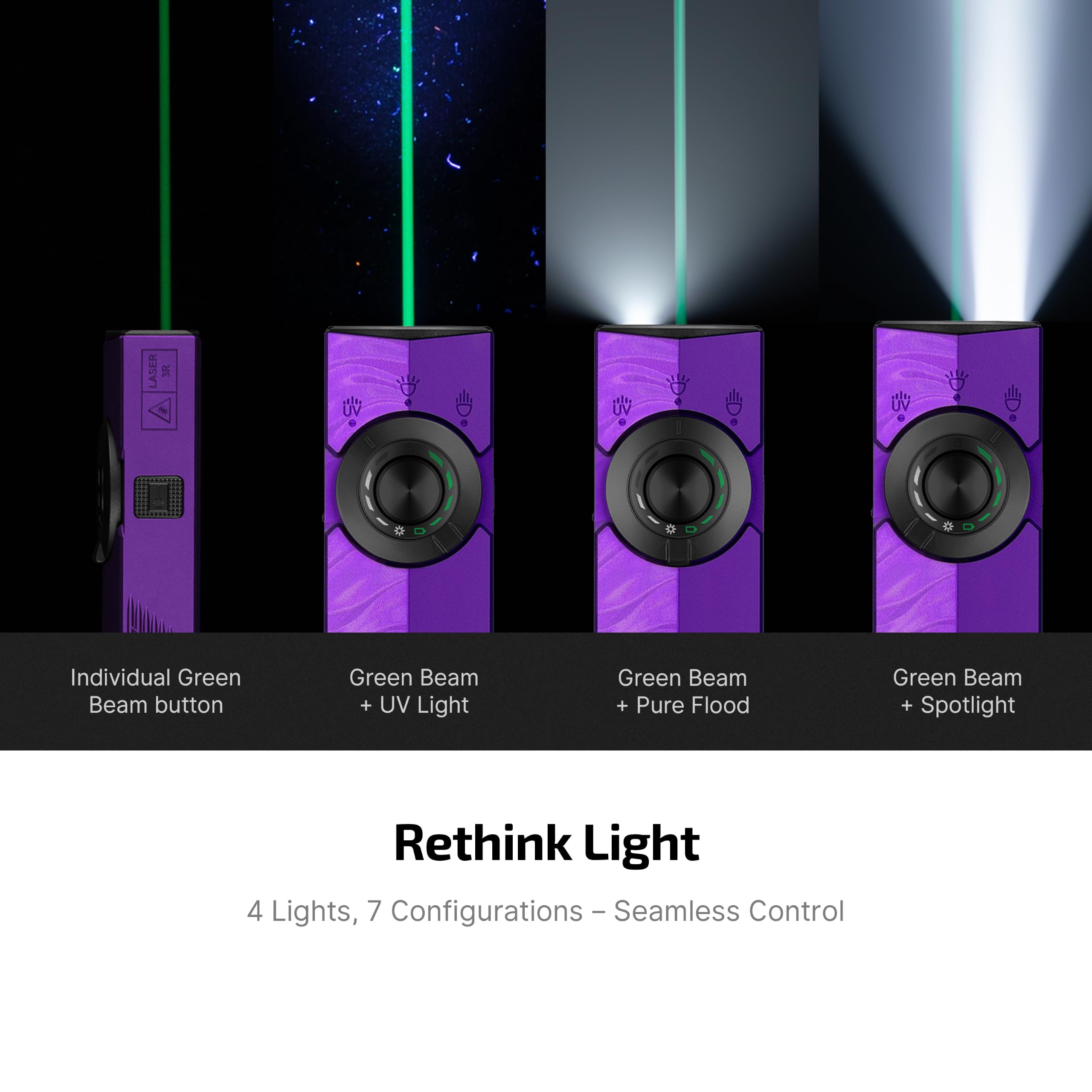 OLIGHT ArkPro emitiendo luz ancha 1500 lúmenes para visión cercana