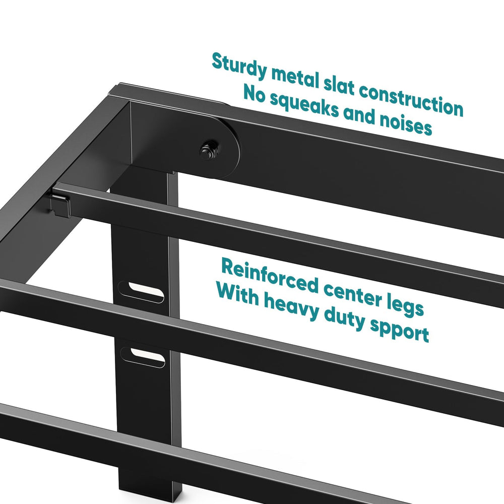 OLIXIS cama con colchón colocada sin box spring optimizando ventilación