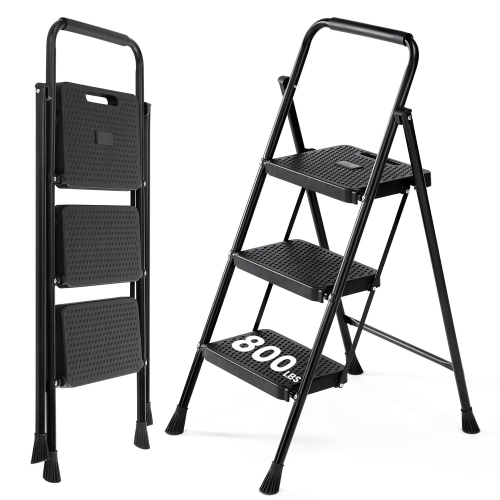 OLIXIS escalera frontal plegada compacta para almacenamiento fácil