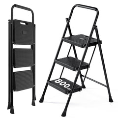 OLIXIS escalera frontal plegada compacta para almacenamiento fácil