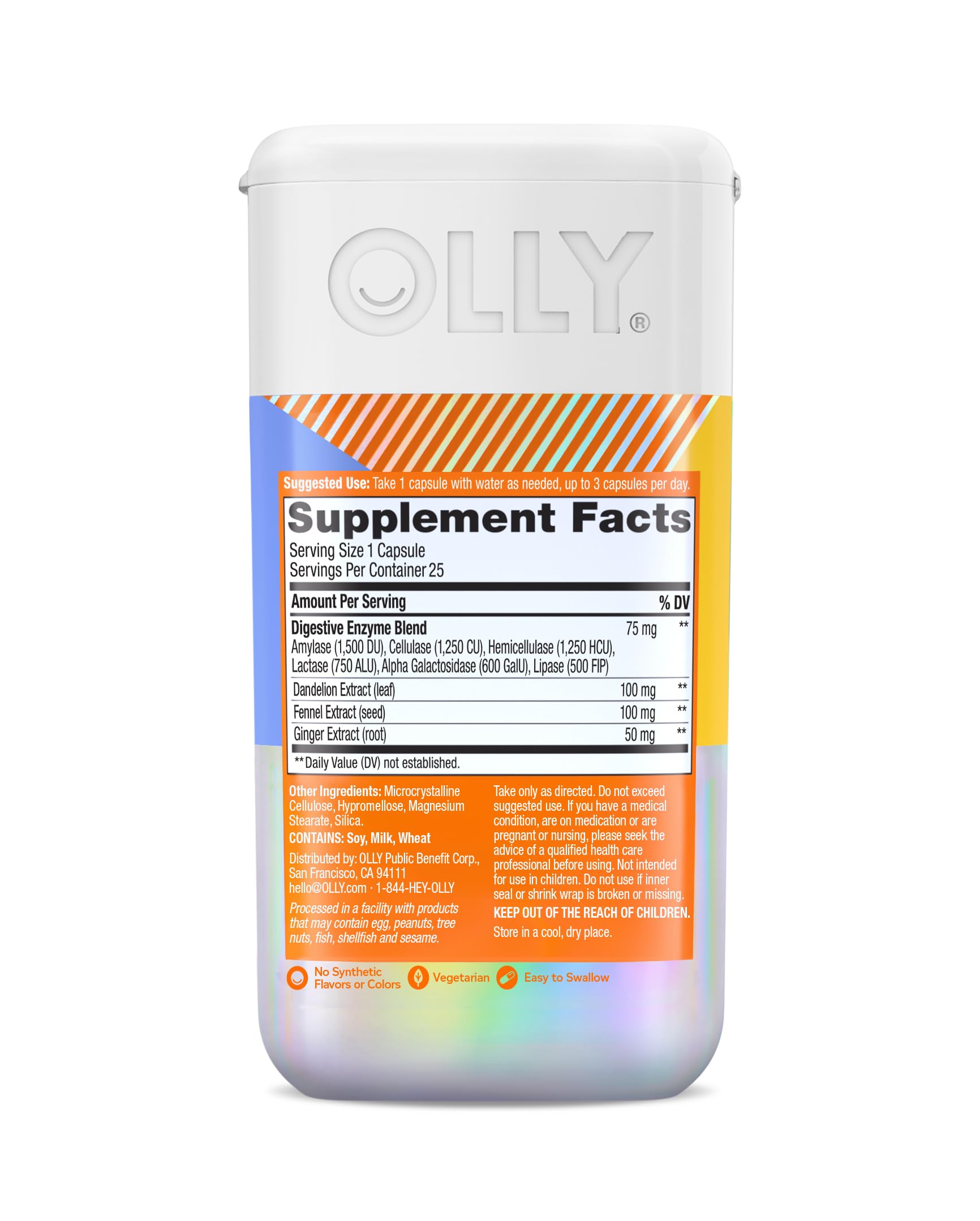 OLLY producto en entorno de bienestar cotidiano tras comidas