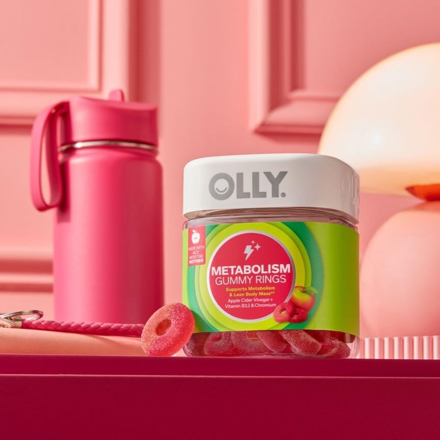 OLLY etiqueta con ingredientes y información nutricional clara