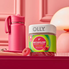 OLLY etiqueta con ingredientes y información nutricional clara