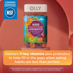OLLY gomita en primer plano mostrando color y forma, sabor apetecible para niños