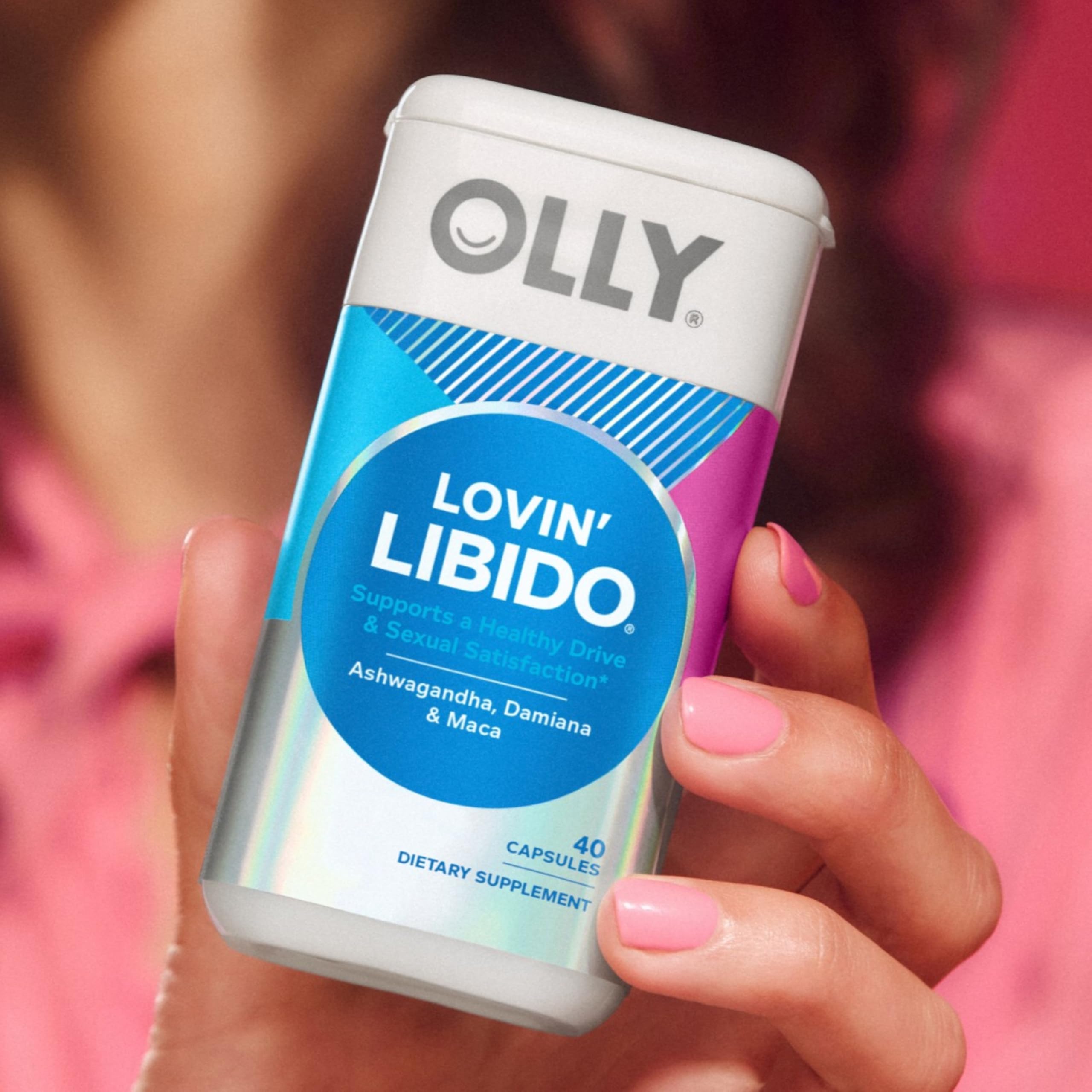 OLLY Lovin' Libido Maca y Damiana en detalle que destaca su origen botánico