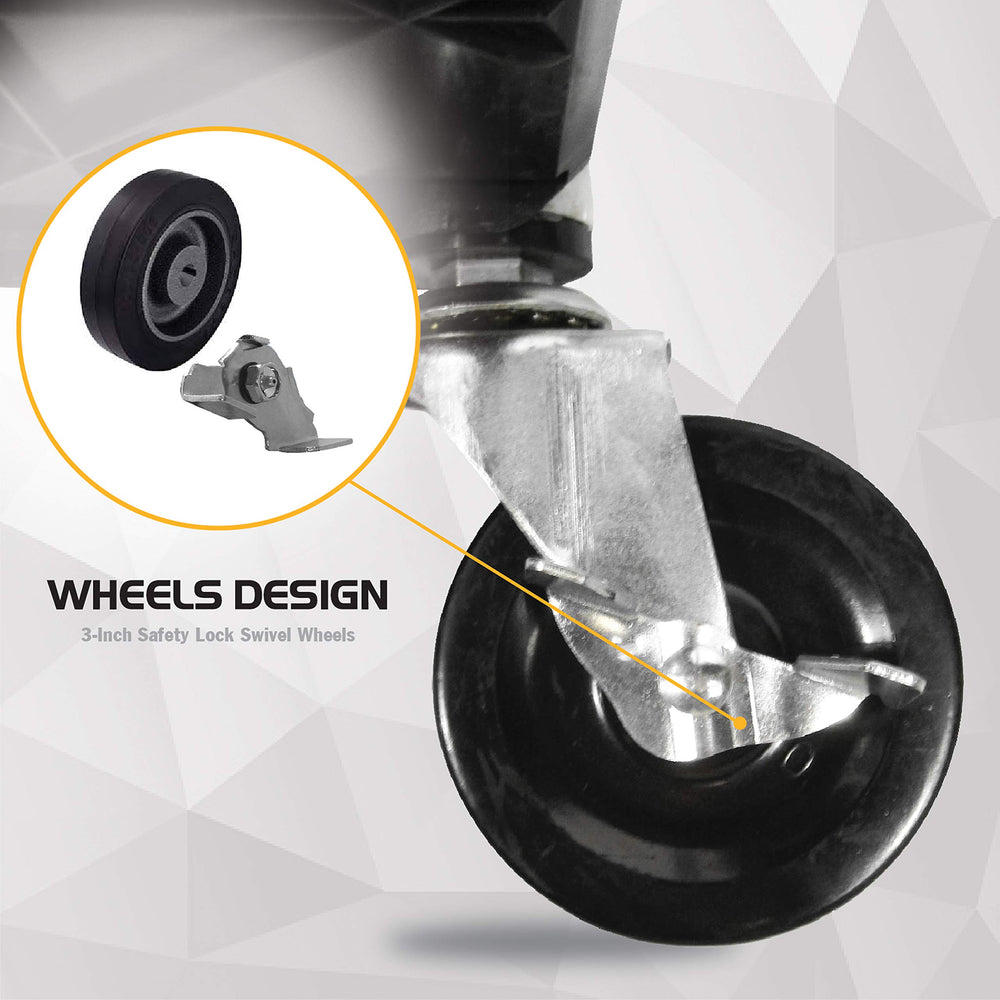 Olympia Tools carrito plegado a 8" ahorra espacio en almacenamiento