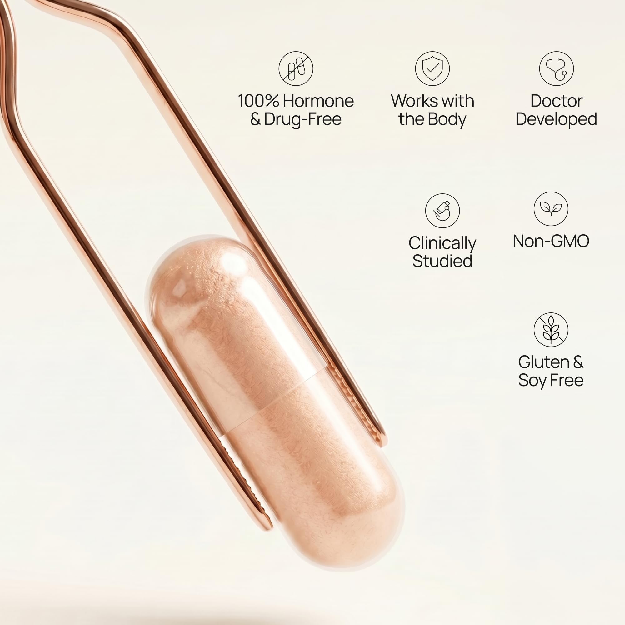 OMI WellBeauty detalle de etiqueta que resalta péptidos patentados