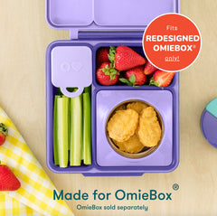 Omie OmieDip abierto con verduras, beneficio de porciones y frescura