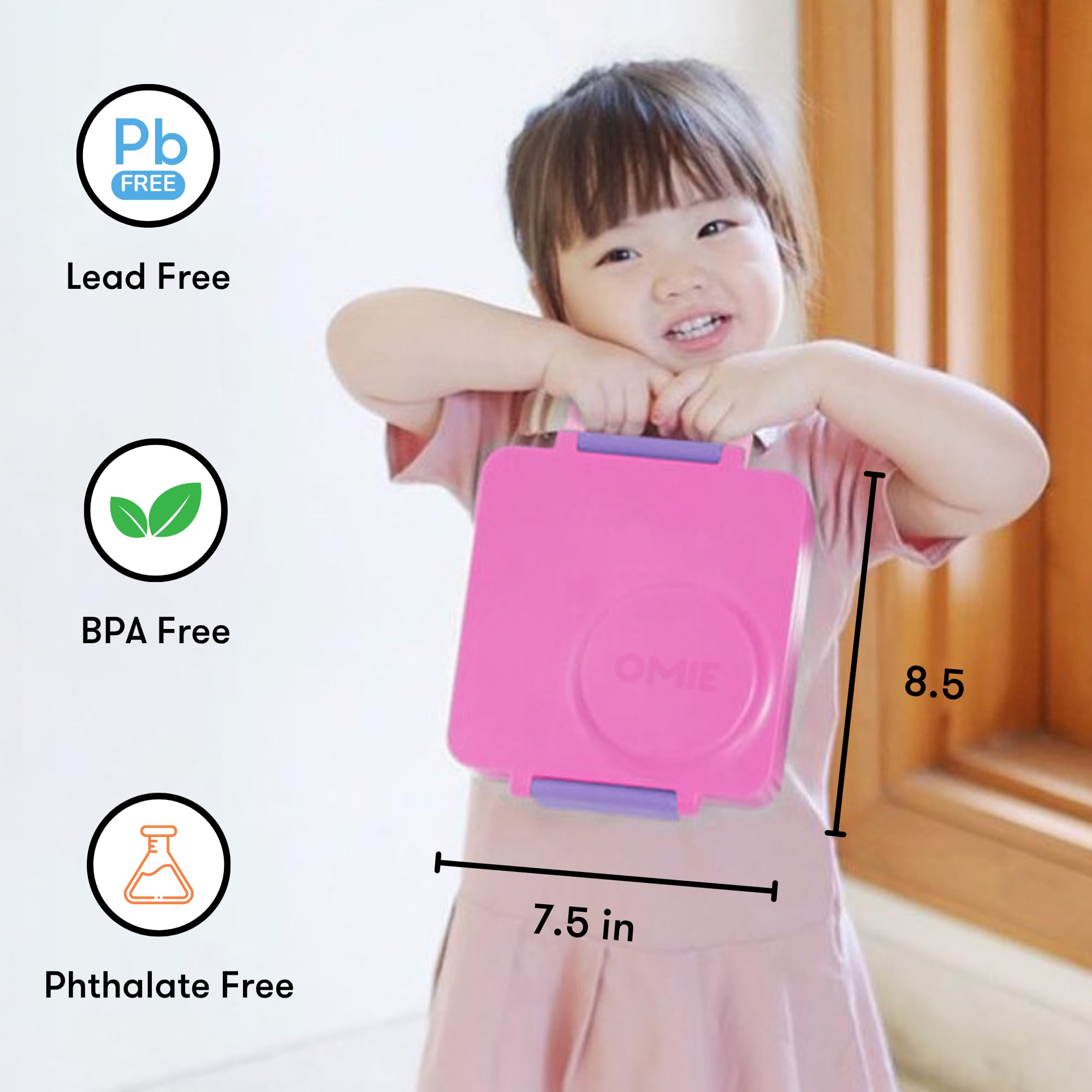 Omie OmieBox Unicorn Pink termo removible de acero 18/8 conservando alimentos calientes